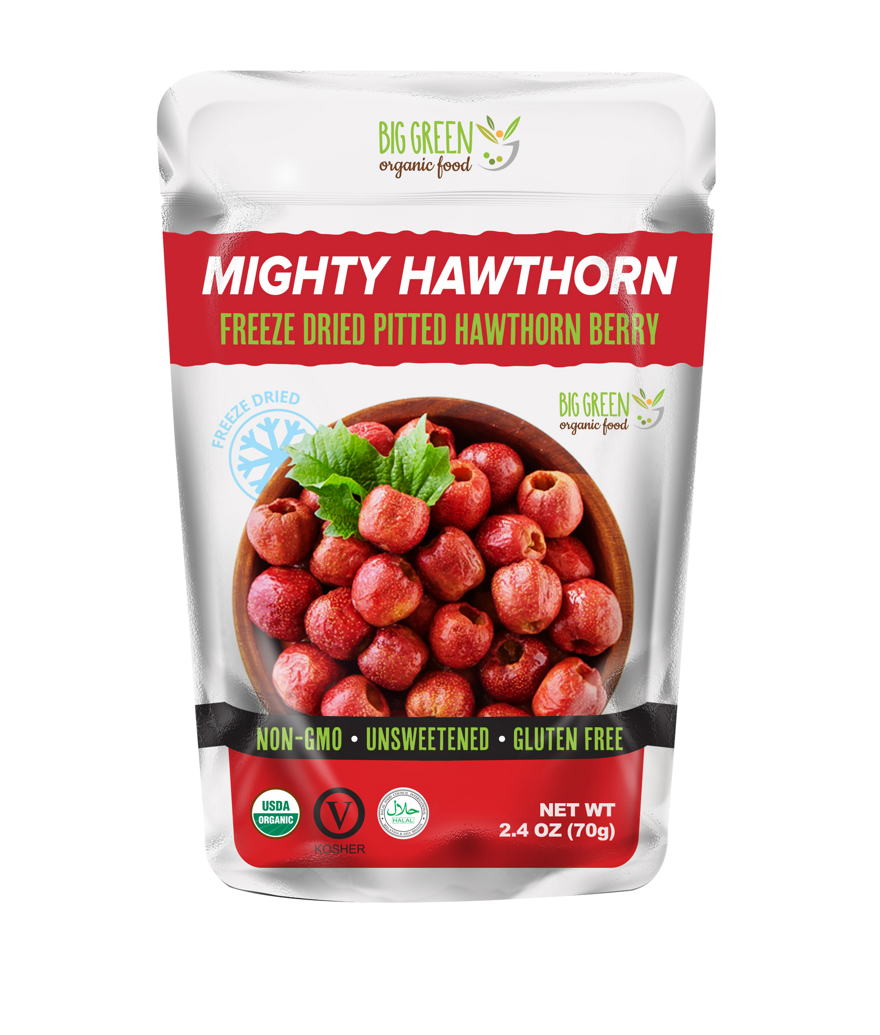 Organic Hawthorn Berry (Freeze Dried)