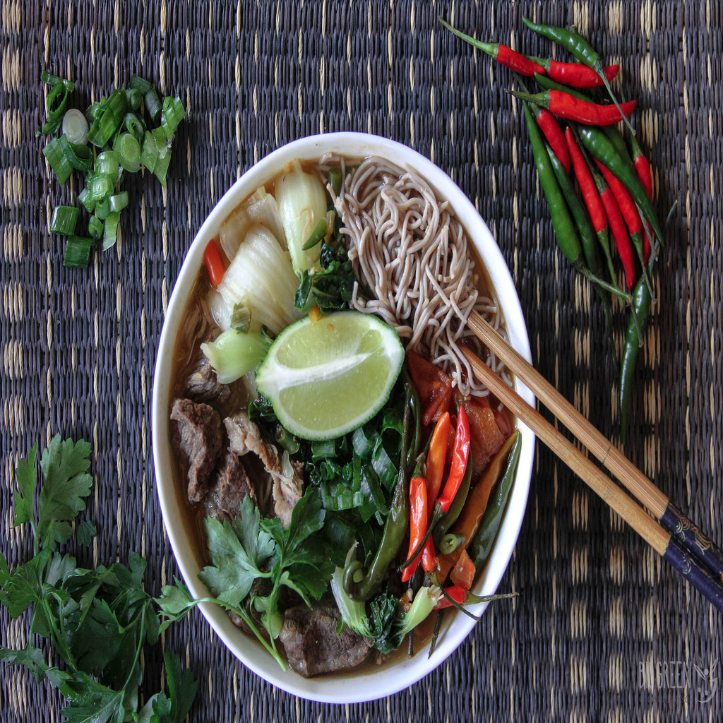 Tom Yam Buckwheat Ramen