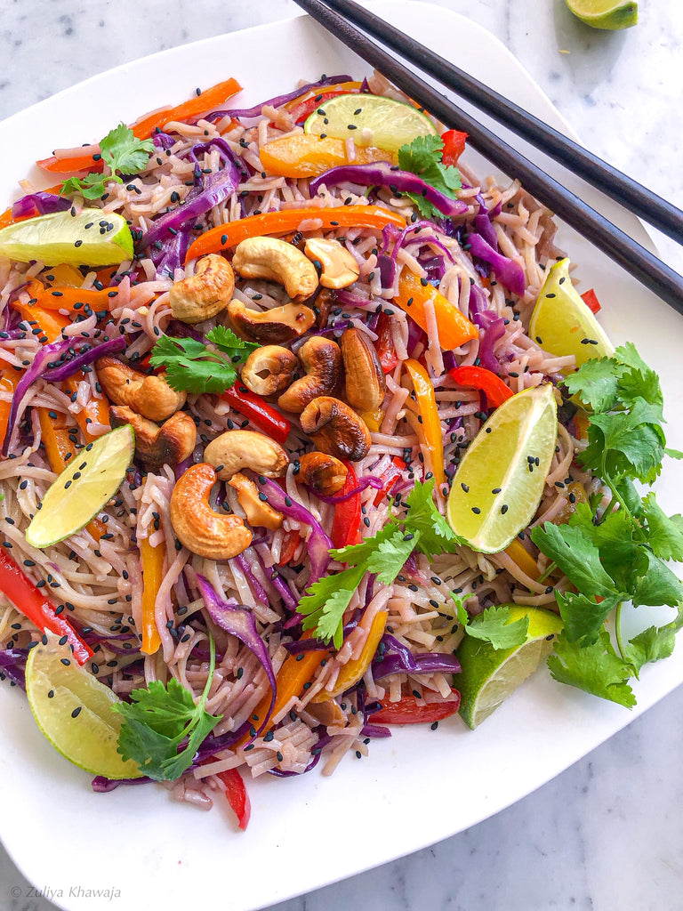 Spicy Thai Rainbow Noodles