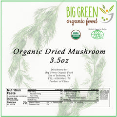 Organic Dried Mushroom, 3.5oz