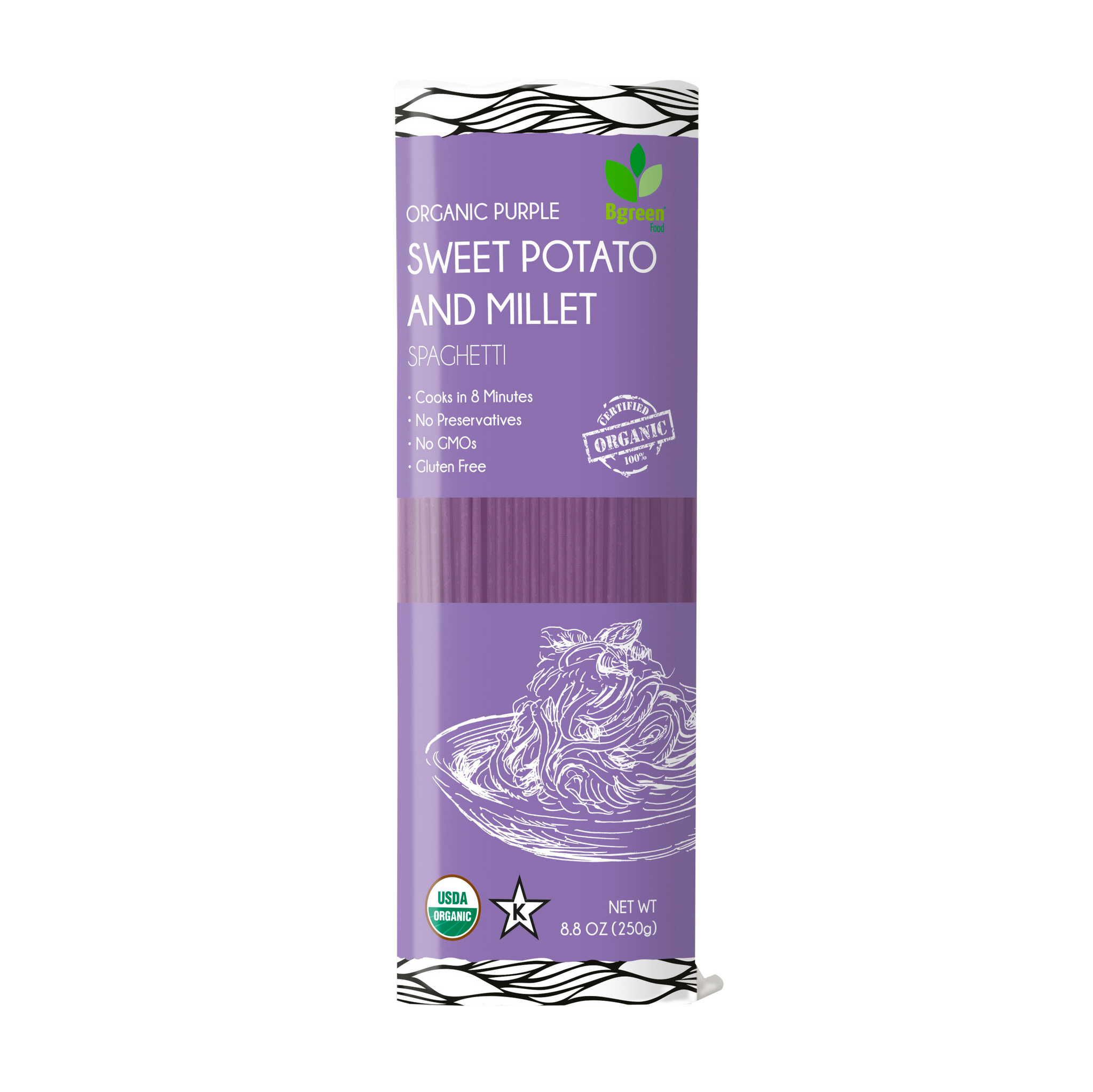 Organic Purple Sweet Potato & Millet Angel Hair Pasta