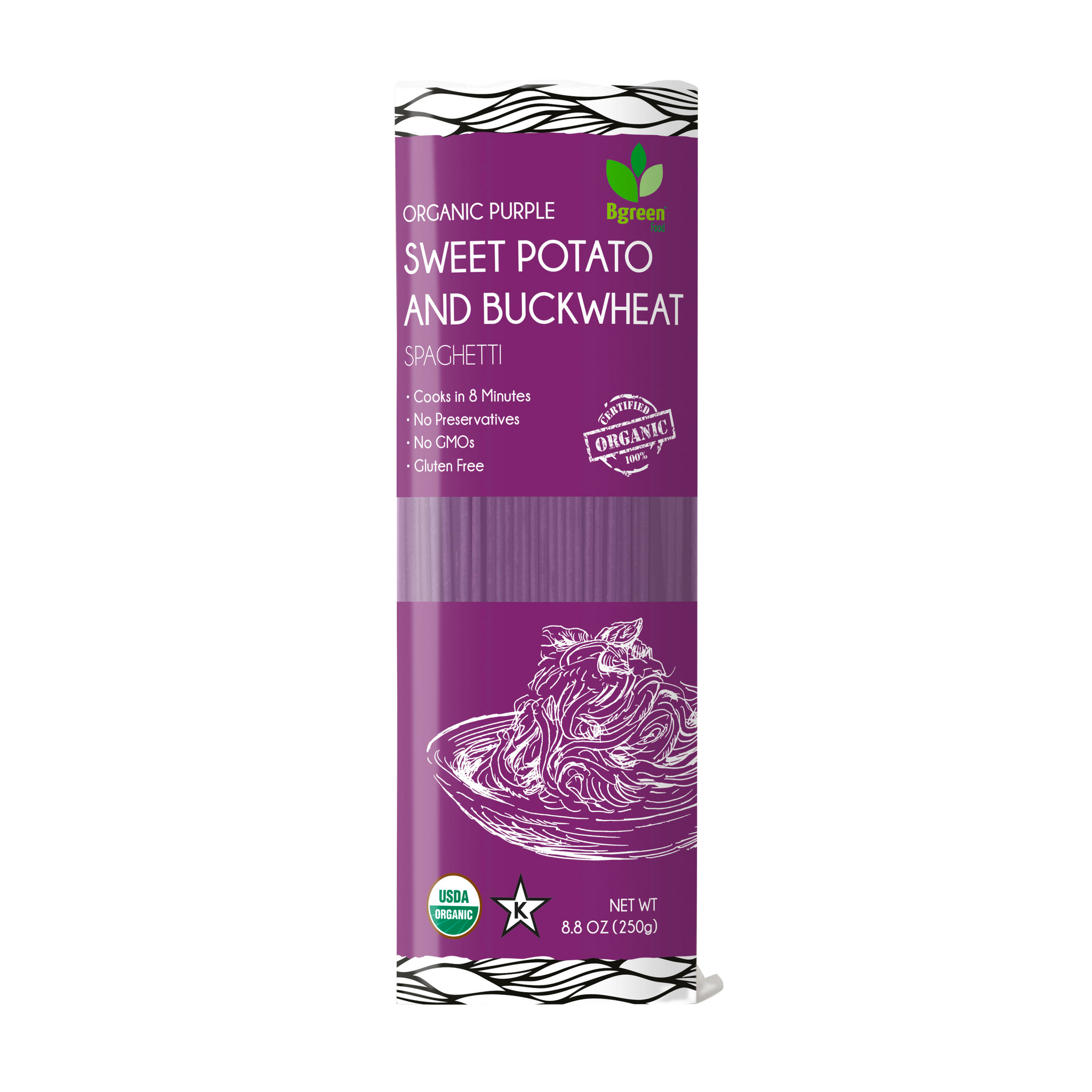 Organic Purple Sweet Potato & Buckwheat Angel Hair Pasta